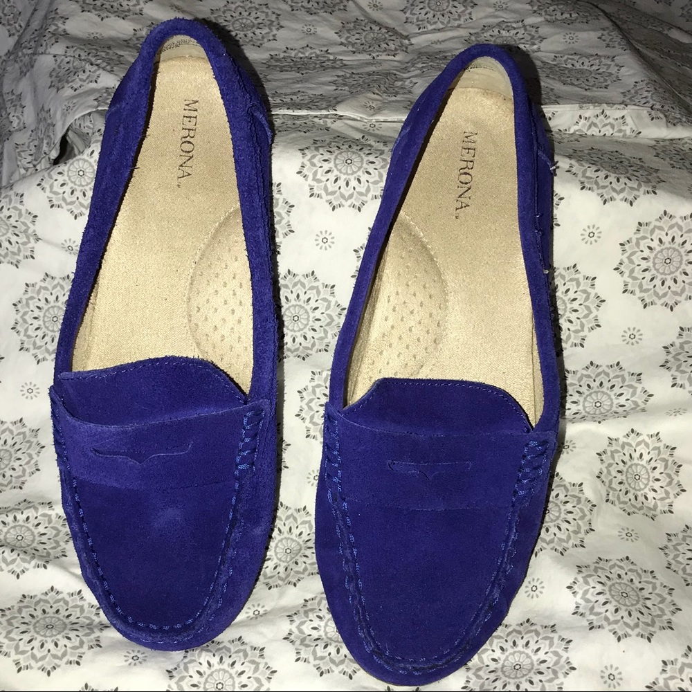 Merona Blue suede shoes